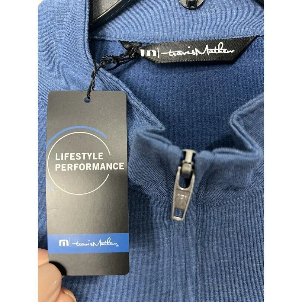 Travis Mathew Washington Logo Quarter Zip Pull Over NWT Small